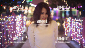 【北谷】イルミネーションと美少女