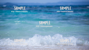 【久高島】海の芸術 写真素材