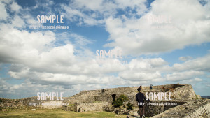 【中城城跡】城から見える景色 写真素材