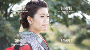 【西原】振袖美少女 写真素材