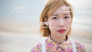 【糸満】見つめる美少女 写真素材