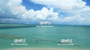 【海中道路】橋から見える海 写真素材